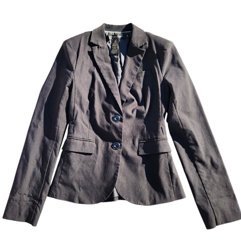 Black Suit Blazer Jacket Long Sleeve Size S Small Women's Grass Collection Used